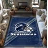 Tappeto in Velluto Cristallo Seattle Seahawks Morbido Anti?Tappetino Antiscivolo Comodo per Casa Soggiorno Camera da Letto Tappeto Decorativo