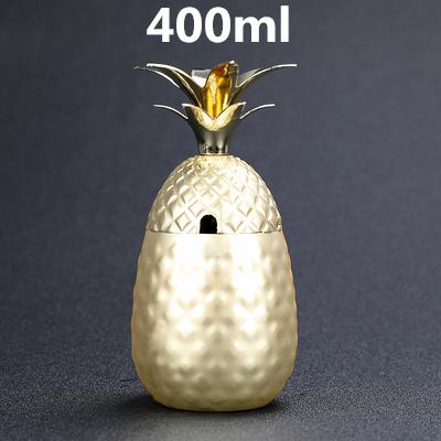 Pineapple Mug Pineapple Cups Tumbler Cocktail Mug 3 Colors (Silver,Copper,Gold) Stainless Steel Beer Cup Moscow Mug Copper Mug 1pcs