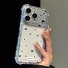 Polka dot bow is suitable for Apple 17 mobile phone case iphone16promax cartoon 15plus14 all-inclusive cartoon