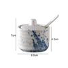 Retro Ceramic Seasoning Jars Salt and Pepper Shakers Kitchen Spice Tools Spice Organizer Jars Seasoning Box Kitchen Accessories