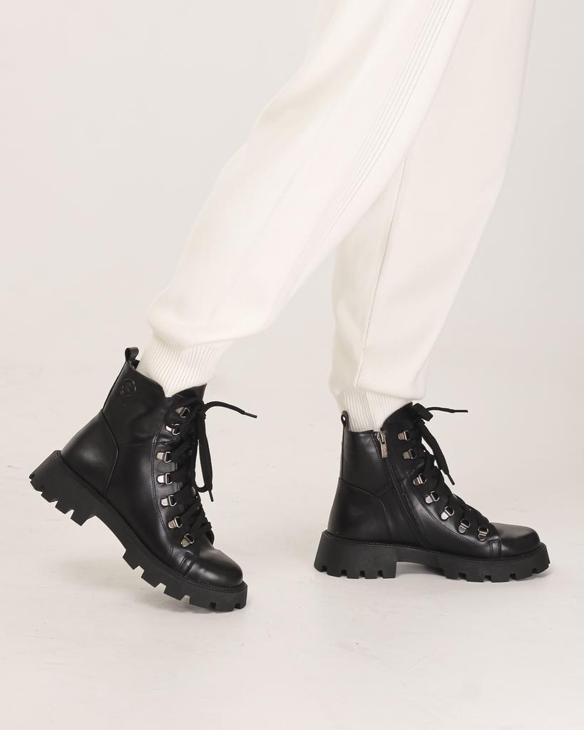 Botas femininas de inverno Kento 2093 36 couro preto