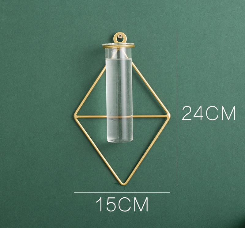 Nordic Ins Glass Test Tube, Hydroponic Vase, Wall Decoration, Home Decoration, Modern, Simple