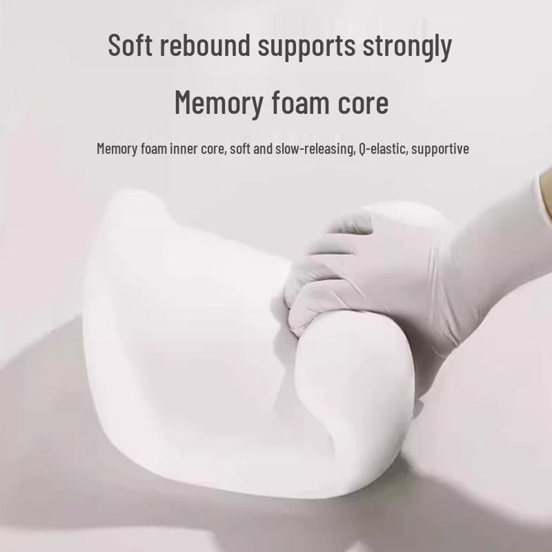 כרית תמיכה מותנית וצווארית לרכב – כרית דקה מקצף זיכרון לתמיכה בגב ובזנב