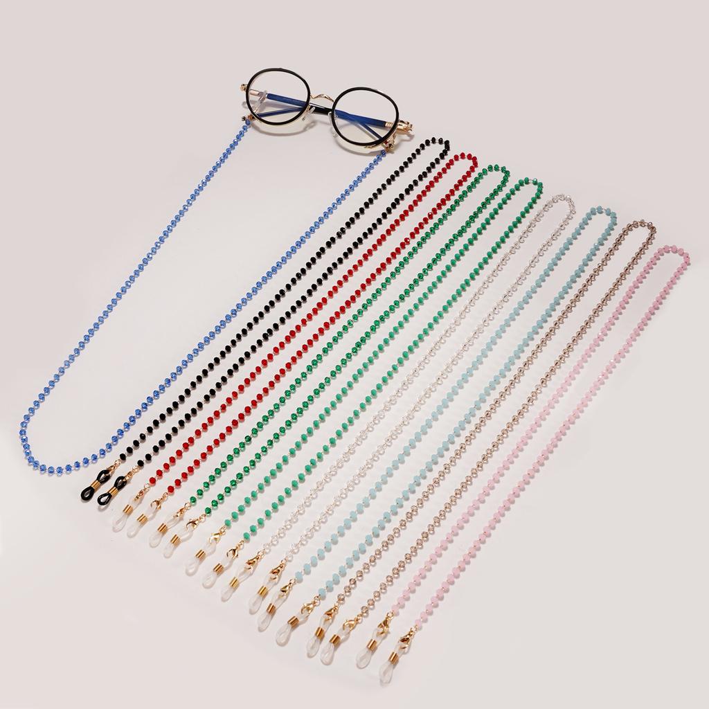 Reading Glasses Chain Crystal Bead Eyeglass Sunglasses Lanyard Cord Neck Strap String Mask Chain Eyewear Straps