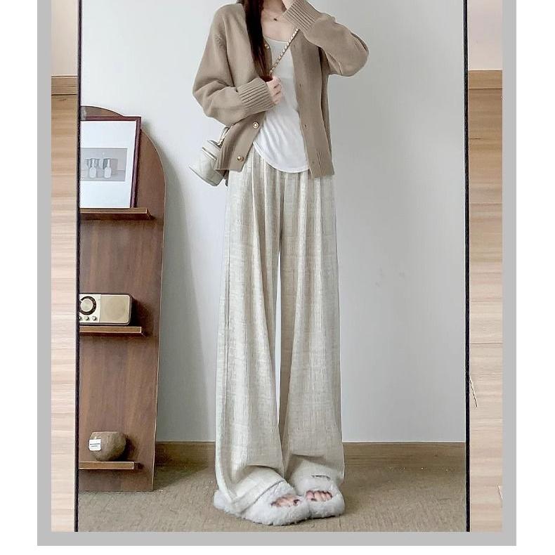 

Розовые широкие брюки для женщин, прямые повседневные удобные брюки XXL хаки