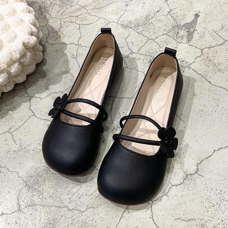 Fashion Ladies Footwear Leather Casual Office With Heel Beige Moccasins Young Popular Elegant and Fashionable 39 Shoe Women's Flat Shoes