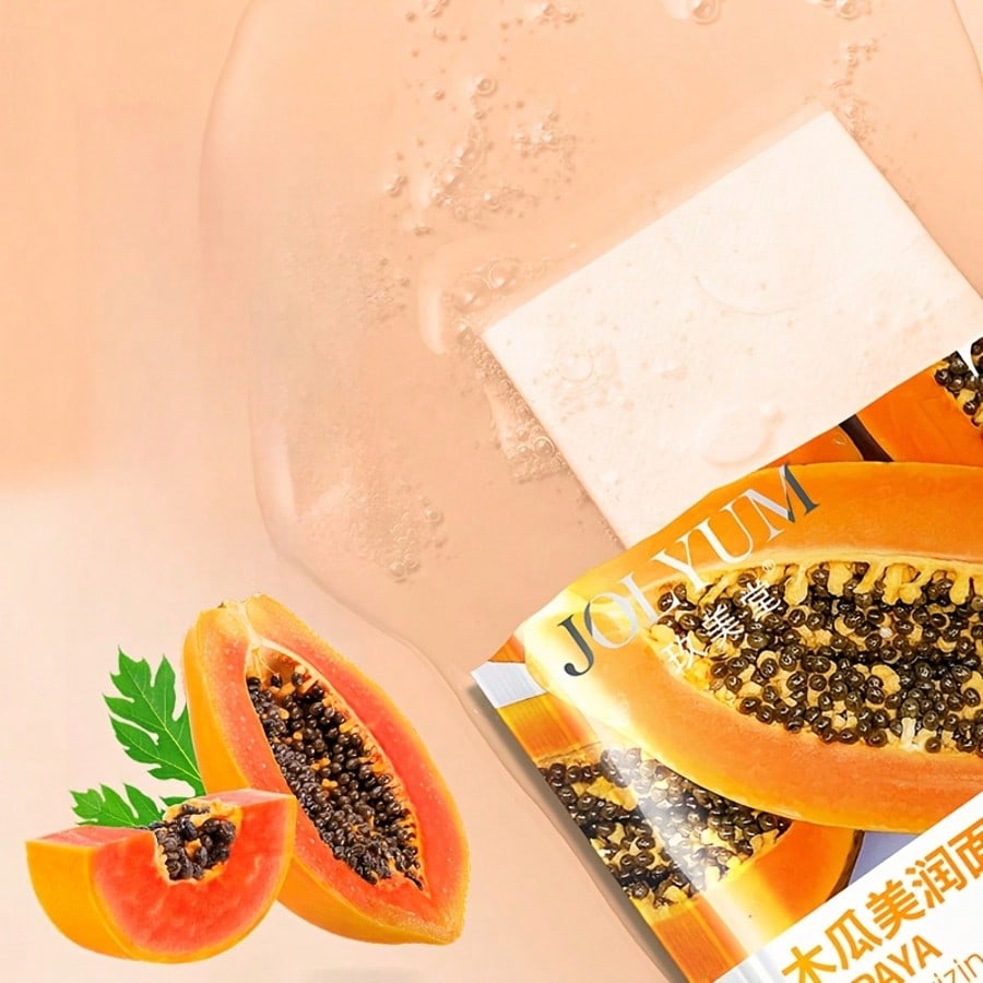 1/3/5/10PCS Papaya Moisturizing Mask Hydrates And Nourishes Dry Skin. With Its Hydrating Essence, It