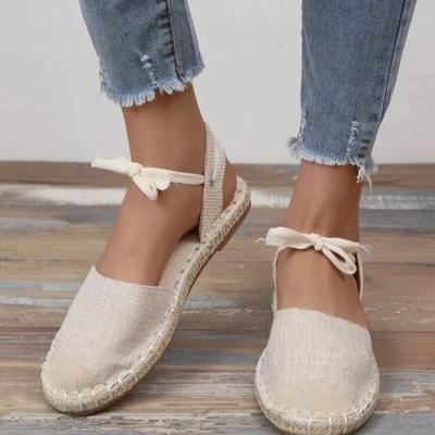 Moda Zapatos Para Mujeres Toc Frânghie Pantofi pentru femei Espadrile cu șireturi Sandale de vară Pantofi cu curele pentru femei 2024 Tênis Chaussure