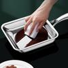 Rectangular Japanese Omelette Pan Stainless Steel Sandwich Skillet Durable Egg Frying Pan  Cooking
