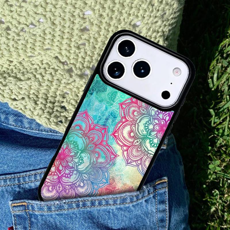 Abstract Mandala Phone Case Cover for IPhone 11 12 13 14 15 16e 17 Pro Max Coque for IPhone 17 Air