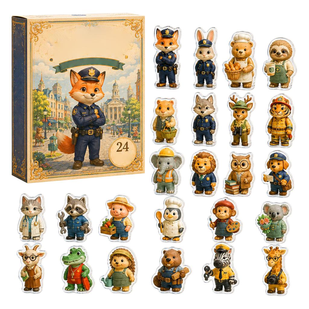Farm Series Advent Calendar, Farm-Themed Collectible Toy for Holiday Countdown