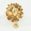 Luxurious Large Glass Crystal Pendant Brooch Lapel Pin Corsage Jewelry In Stock