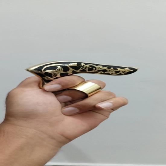 11 Cm Designer Style Brass Black Handle Head Only  for Wooden Walking Stick Cane Gift Wedding, Thanksgiving, Chinese New Year, Christmas