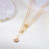 Conch Shell Multilayer Necklace Pearl Shell Clavicle Necklace Trendy Clavicle Chain Women  Ladies
