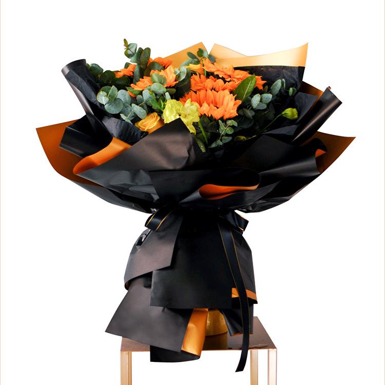 Roland Goldfolie Geschenkpapier - Koreanischer Stil, Zweifarbig, Wasserdicht, Leichter Luxus Blumenstraußverpackung