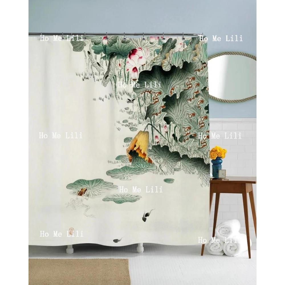 Nature Plant Bathroom Decor Shower Curtain Artistic Bathroom Decor