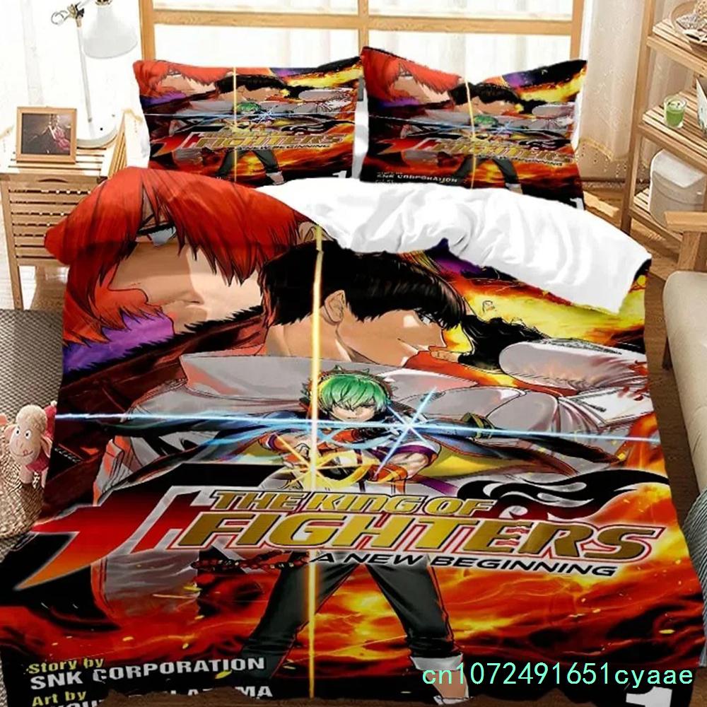 The King Of Fighters Digital Print Polyester Bedding Sets Child Kids Covers Boys Bed Linen Set For Teens Bedding Set