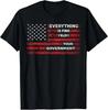 Vintage Everything Is Fine Trust Your Government Meme Quote T-Shirt