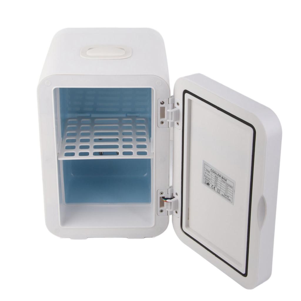 Mini Fridge Rose Gold 8L Digital Display Desktop Cooler Warmer with Vehicle Cable for Travel