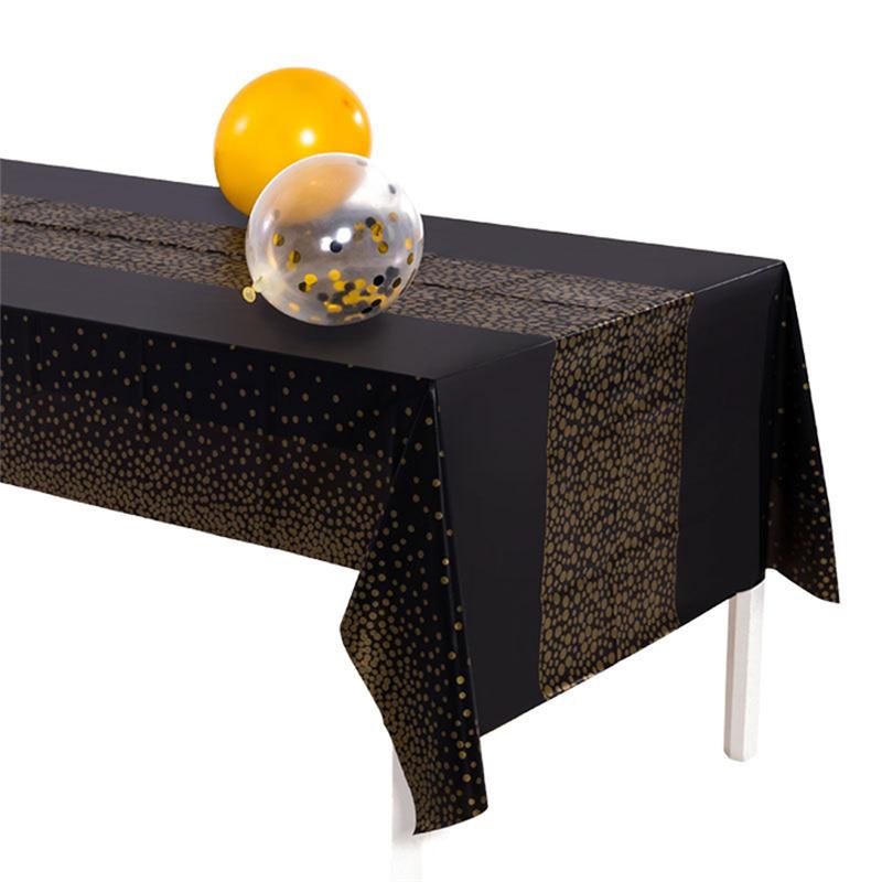 Tablecloth PEVA Dotted Disposable Table Cover Runner Design Party Waterproof Oilproof Tablecloths for Rectangle Tables