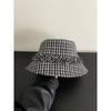 Literary And Artistic Freshness Lace Fisherman Hats Woman's New Model Plaid Trend Versatile And Fashionable Sun Visor Bucket Cap