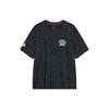 Li Ning T Shirts Unisex Black Crew Neck Moderate Straight Fit AHST941-4