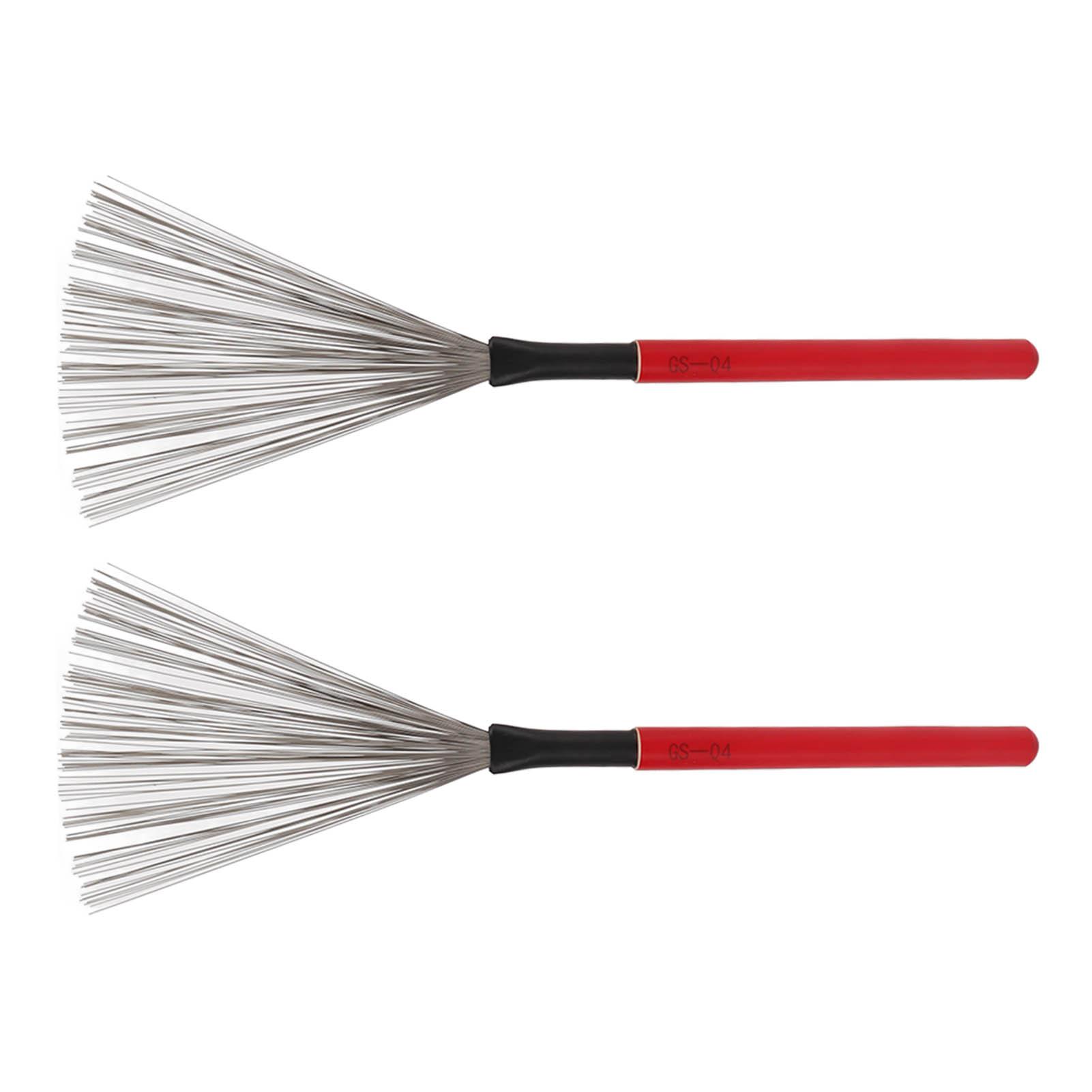 

Барабанная щетка стальная проволока клен деревянная ручка ударный инструмент набор аксессуаров для инструментов комплект красный красный