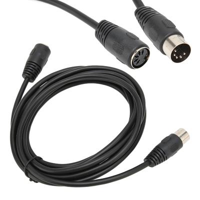 Durable Male To Female 5 Pin MIDI Flexible 9.8ft Keyboard Extension Cable Plug and Play Audio MIDI Cable Electronic Piano