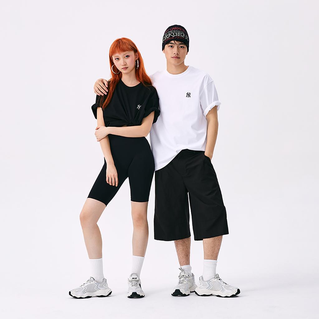 New MLB New York Yankees Basic Collection SS25 T Shirt Unisex White 3ATSB0253-50WHS