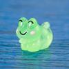 Set of 6 Charming Animal Sculptures Luminous Frog Mini Figurine Ornament for Kids and Cartoon Lovers Home Decorations