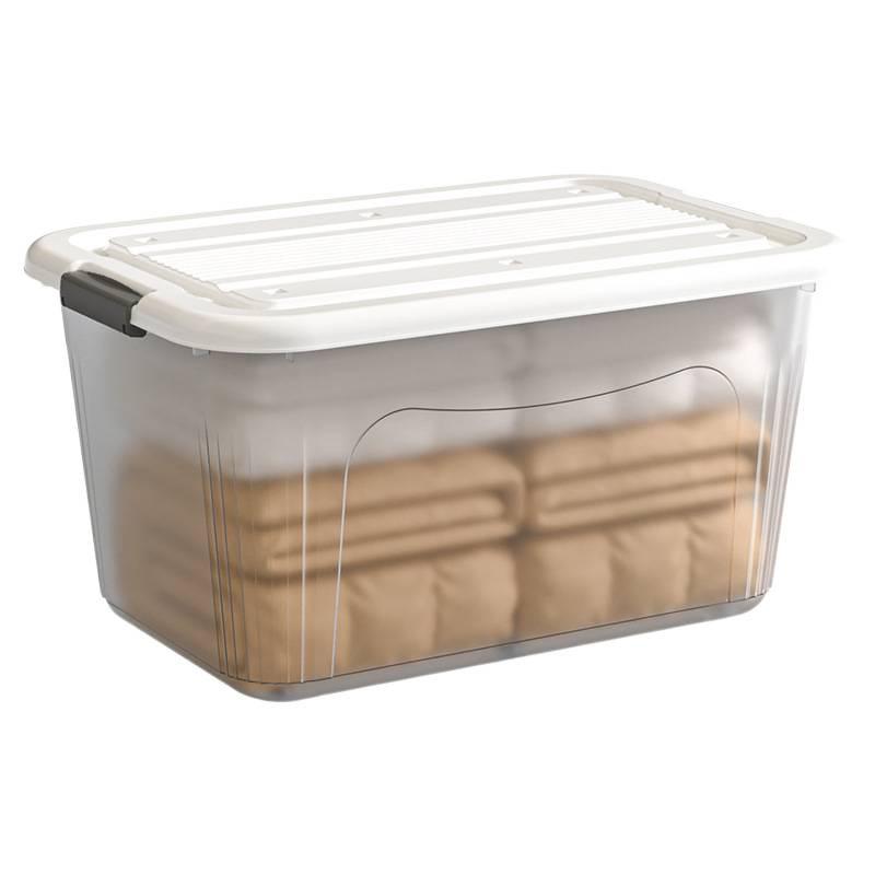 Extra Large Transparent High-Grade Plastic Storage Box for Home
