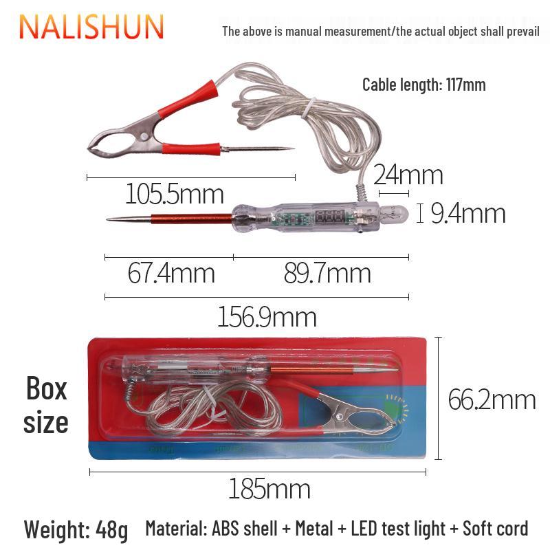Multifunctional 12V/24V Car Circuit Test Pen for Vehicle Repair and Wire Signal Detection