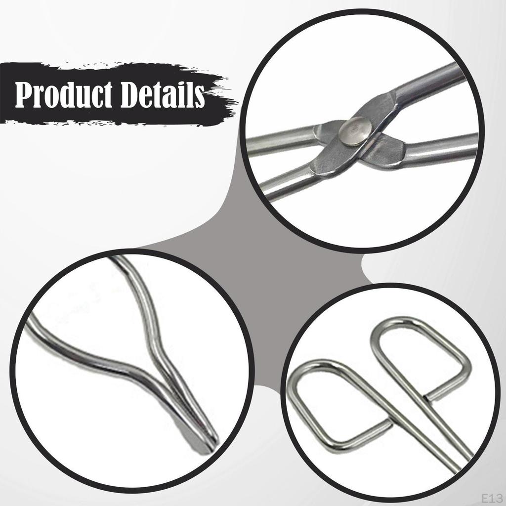 Crucible Tongs Melting Plier Holder Furnace Metalworking Tool for