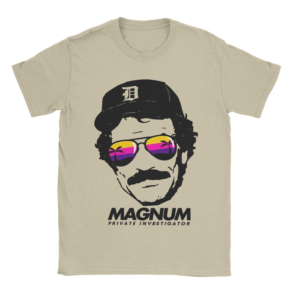 Magnum PI T-shirt Unisex Cotone Puro Maglietta Originale Girocollo T-Shirt Manica Corta Abbigliamento Classico