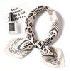 European and American Classic Leopard Print Scarf Simulation Silk Small Square Scarf Women's Professional Scarf Large Grid Simple and Versatile Small
