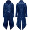 Chlapecký steampunkový frak gotický viktoriánský dlouhý kabát flitry bunda středověký halloweenský kostým frock coat outfit
