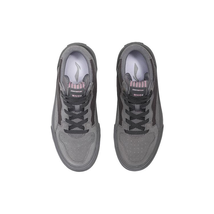 Li Ning CF The One Casual Mid-Top Sneakers Men Sneakers Frost-Gray AGCQ317-3