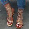 Large size rhinestone sandals women's 2025 new summer one-word flat-bottomed butterfly rhinestone sandals wish2025