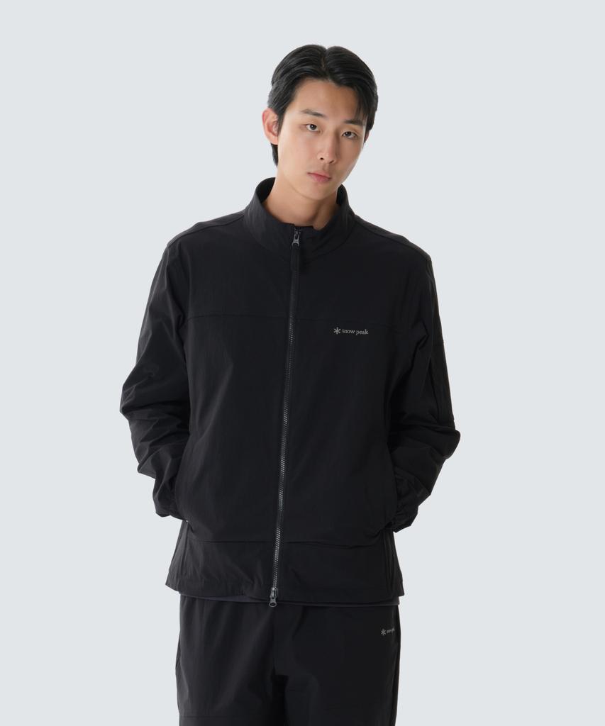 SNOWPEAK APPAREL Root Stand Neck Windbreaker (S26Fmrwb68) Black