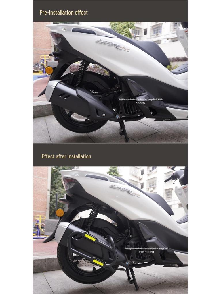 Haojue UFR150 Exhaust Guard Bumper, Anti-fall, and Collision Bar