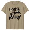 Hooked On The Fishing Hobby Unisexs TShirt Fish Graphic Tee