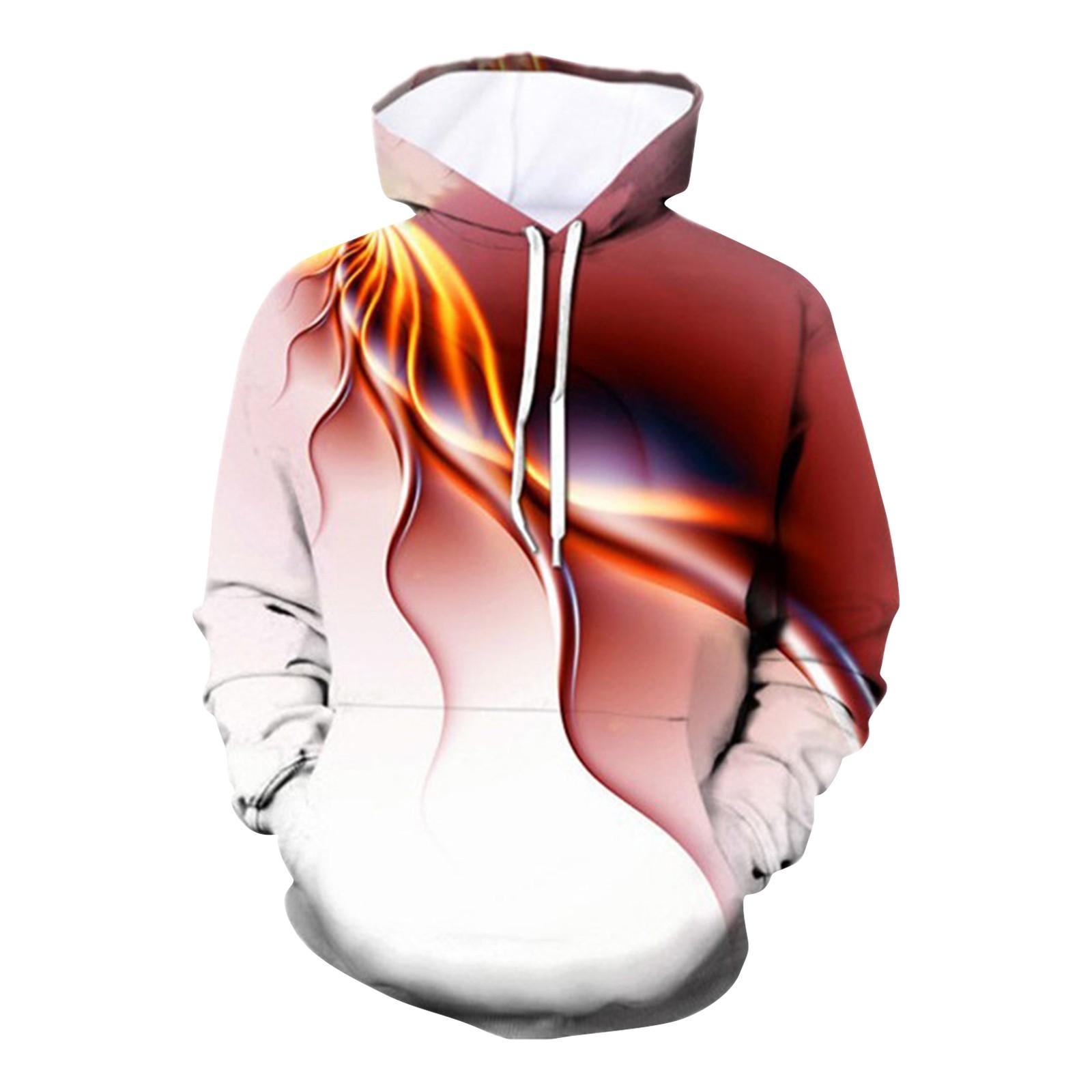 

Весенний и осенний свитер с капюшоном, повседневный мужской свитер с капюшоном с принтом XXXXL красный