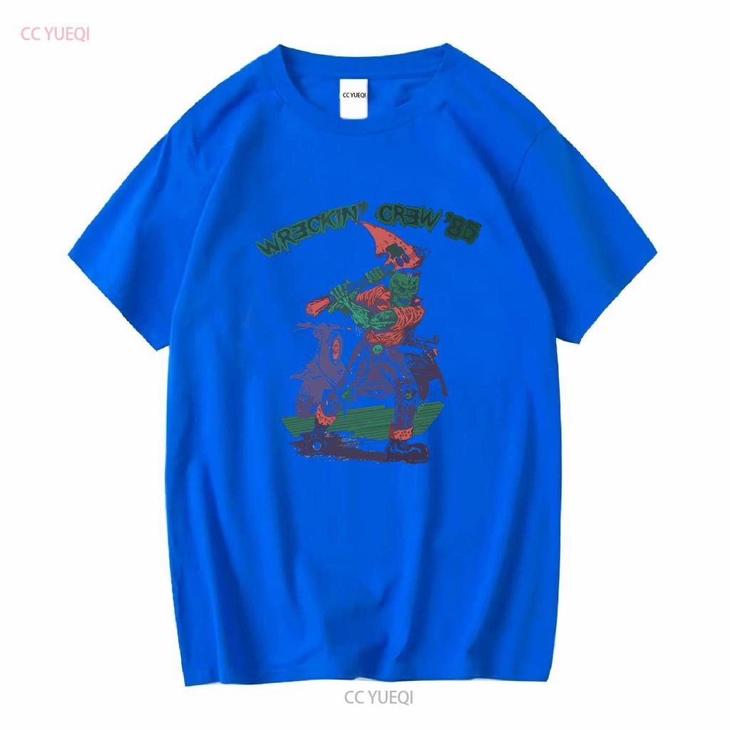 The Meteors 1985 Wreckin Crew Tour T-Shirt Weiß S bis 2345XL HC1149 vintage Gewaschen Atmungsaktiv Mode Weich Vielseitig Leicht