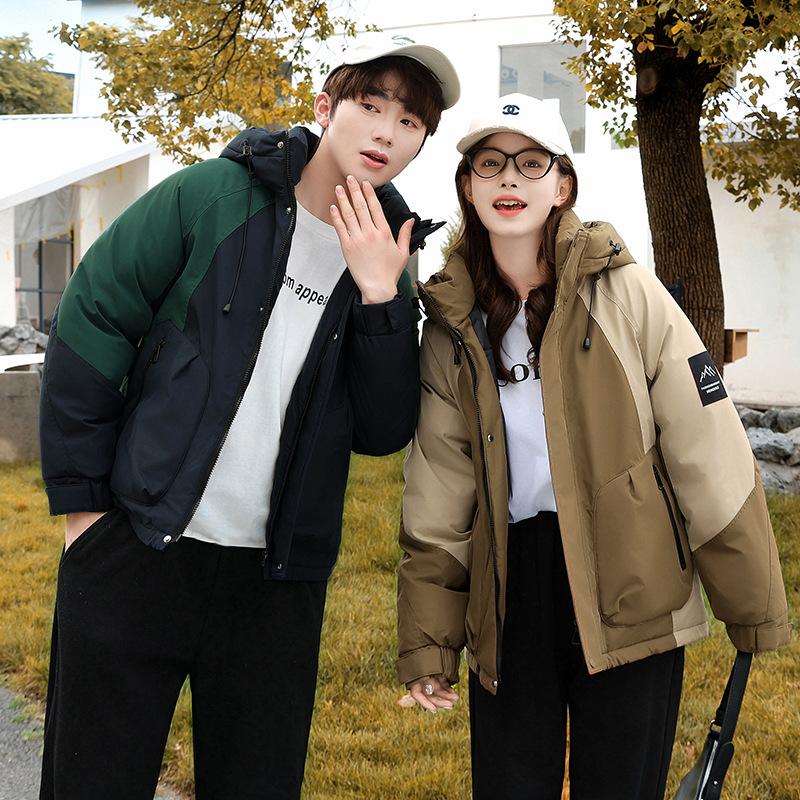 Men's and women's cotton jackets, winter 2025 new couple short outdoor cargo jackets, cotton jackets, cold jackets