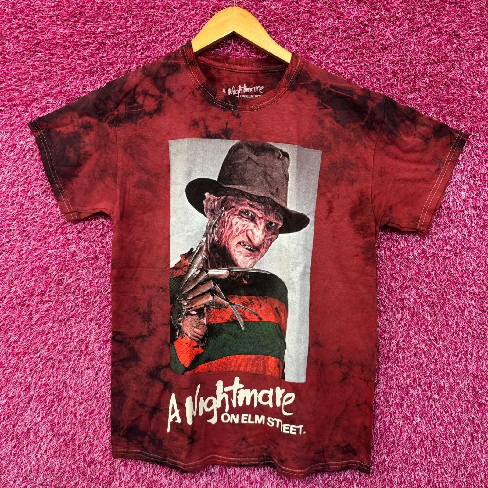 A Nightmare on Elm Street Freddy Kruger Tie dye Tshirt Size Medium S