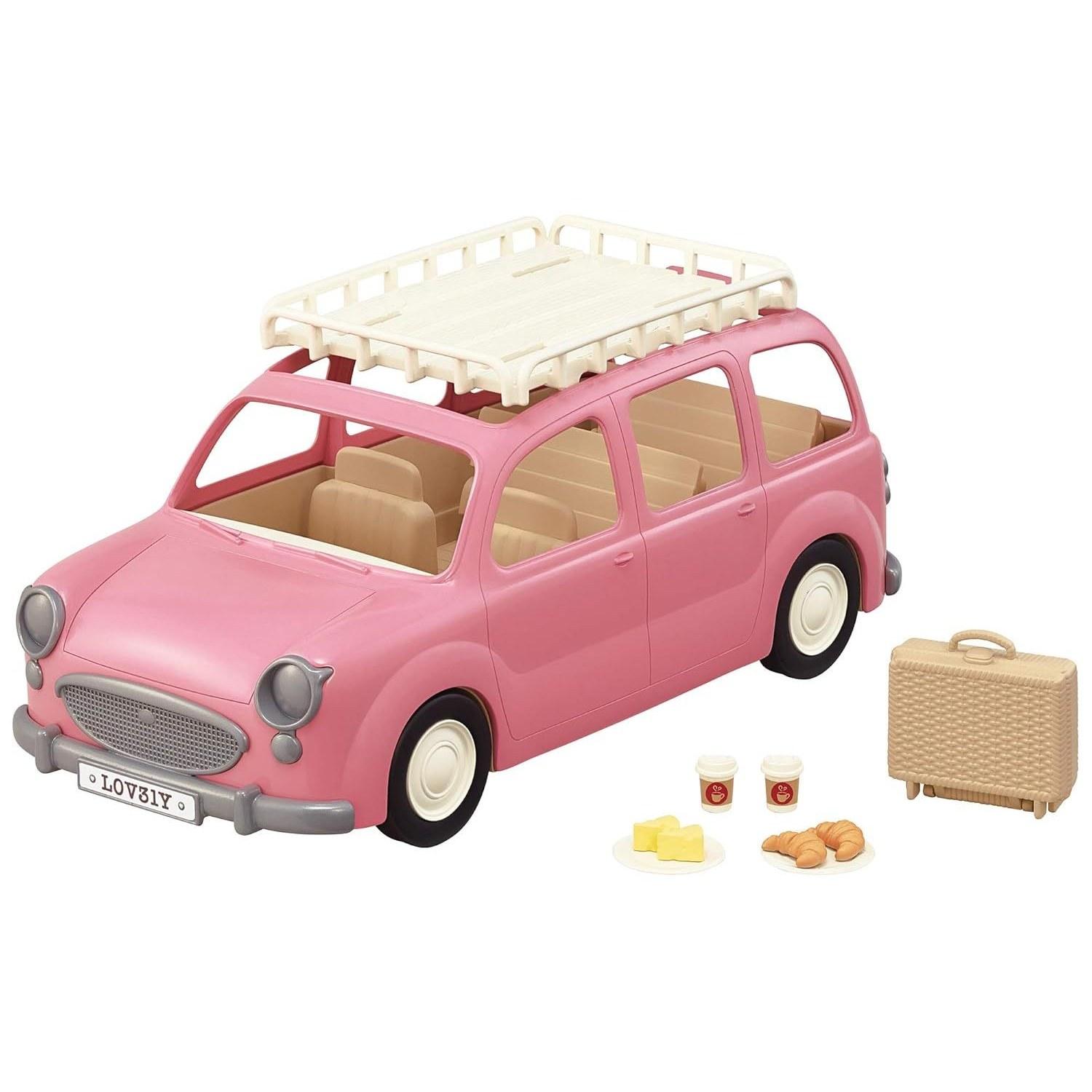 

Sylvanian Families Vehicle Can Carry Many Picnic Wagon V-06 ST Mark Certified Ages 3 Up Toy Dollhouse EPOCH