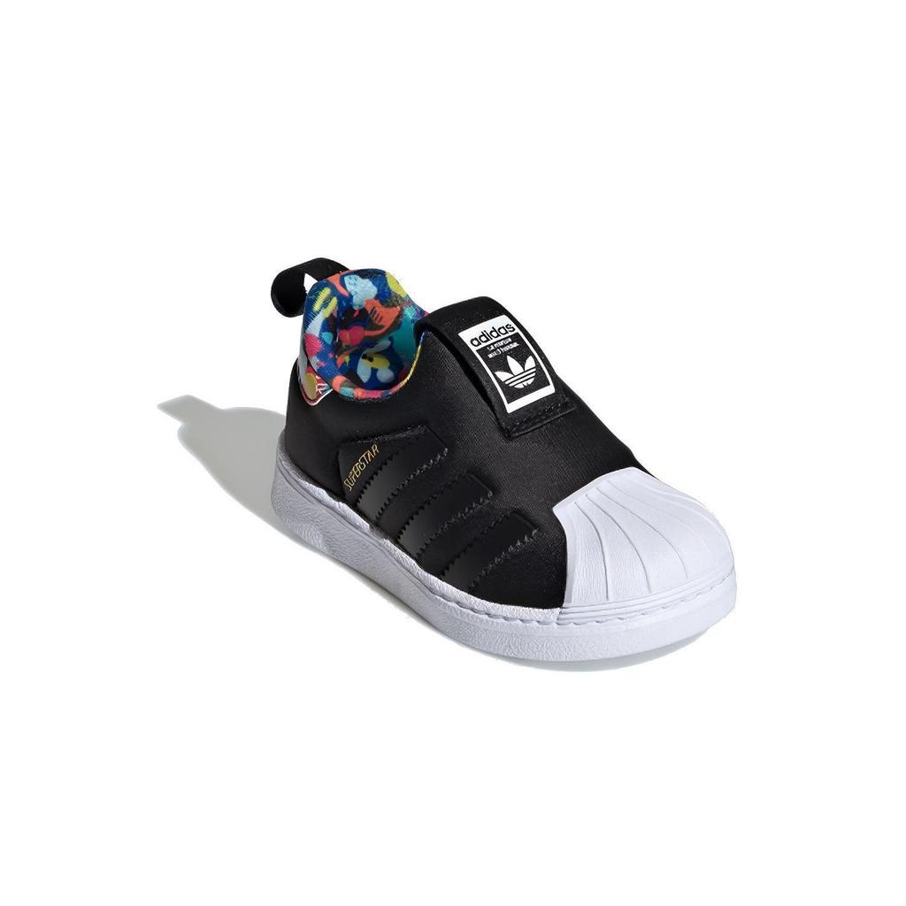 adidas Originals SUPERSTAR 360 Abrasion Resistant Breathable Low Top Baby & Toddler Shoes Black Infant And Toddler EE6276