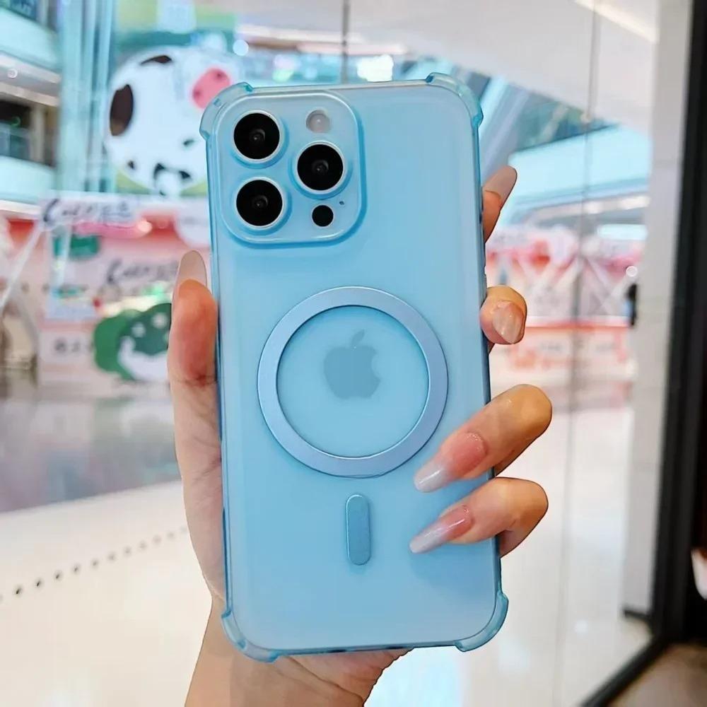 Shockproof Magnetic Wireless Charge Phone Case For Redmi Note 14 13 Pro Plus 13R 12 Turbo 11 10 Pro Max Magsafe Bumper Cover
