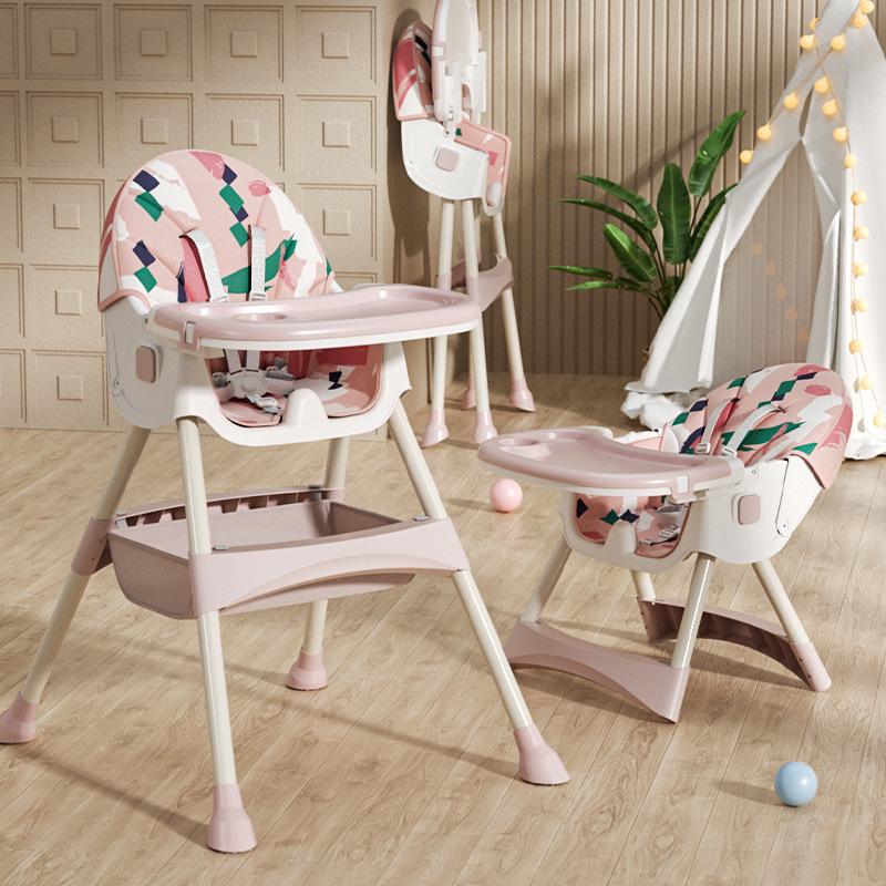 Multifunctional Adjustable Baby High Chair: Foldable