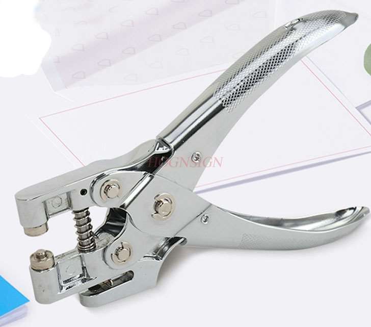 Single hole punching machine stationery student hand account manual round hole puncher loose-leaf paper binding machine 1